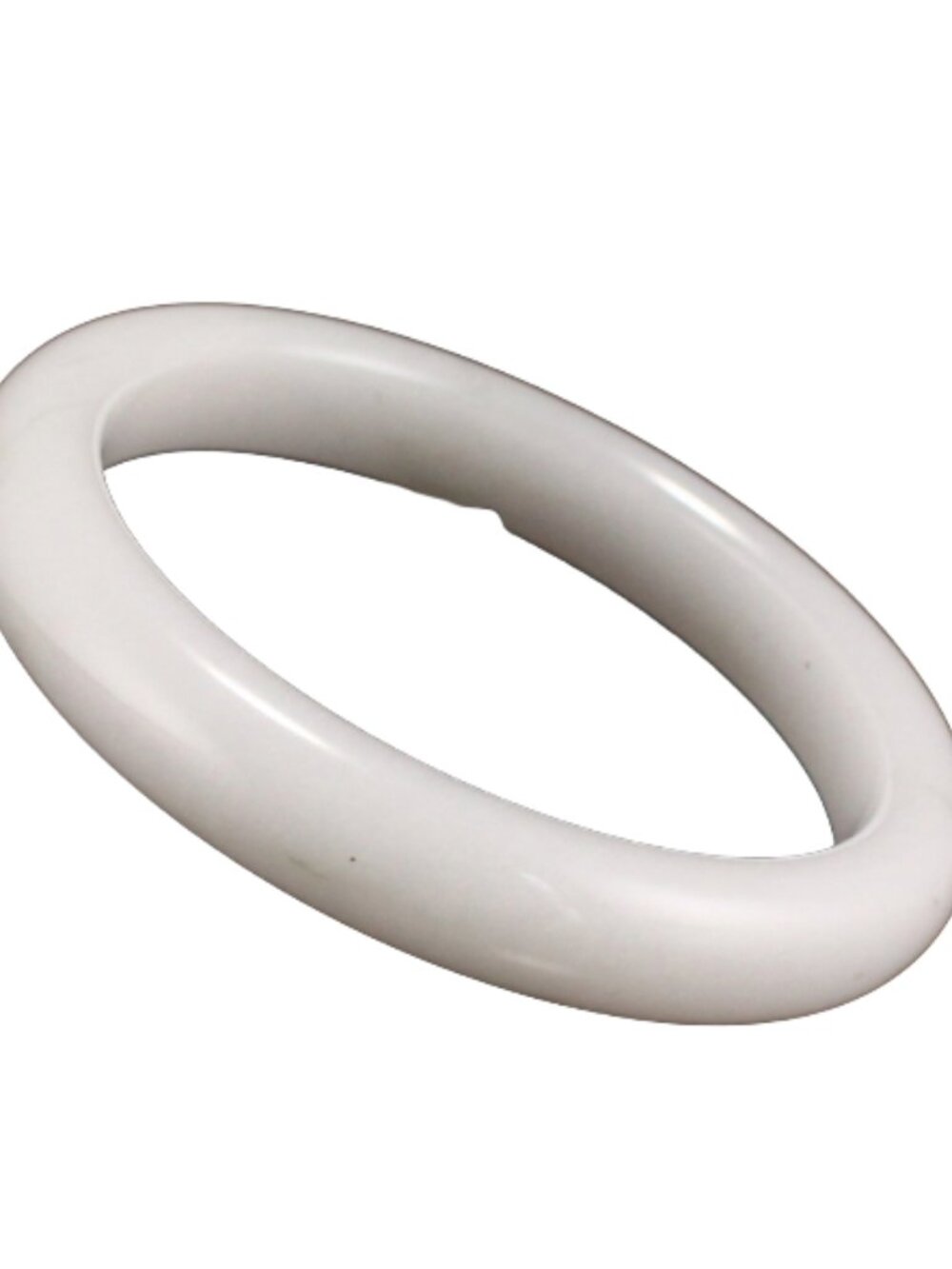 Natural Tianshan Jade Bangle 48.6g 61mm ID White Quartzite Stone Bracelet J014